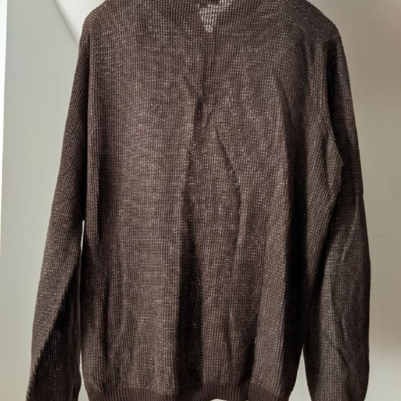 Canali sweater - brown/silver crepe/mesh - Picture 2 of 4